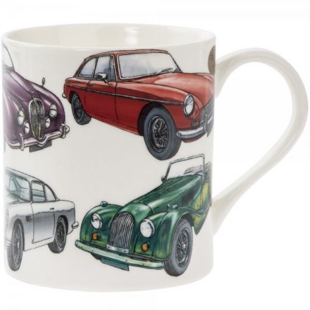 CLASSIC CARS FINE CHINA MUG GIFT BOXED
