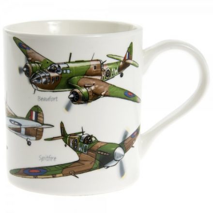 CLASSIC PLANES AEROPLANES FINE CHINA MUG GIFT BOXED