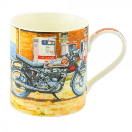 CLASSIC MOTORBIKE FINE CHINA MUG GIFT BOXED