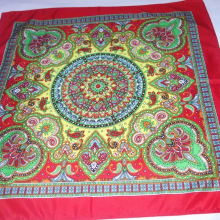 RED INDIAN HIPPY RETRO BANDANA HANDKERCHIEF 21" x 21"