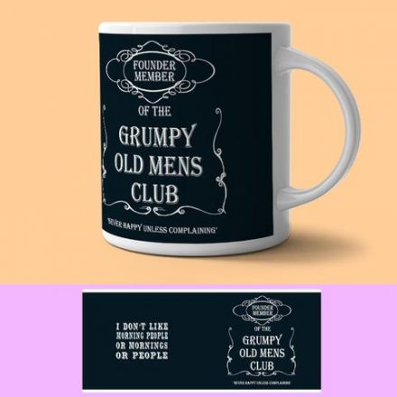GRUMPY OLD MENS CLUB RETRO ART MUG GIFT BOXED