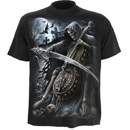 SYMPHONY OF DEATH SKULL BIKER T SHIRT M MEDIUM FRONT & BACK DESIGN