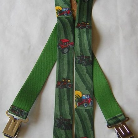 MENS BRACES RED TRACTOR 1 1/2"