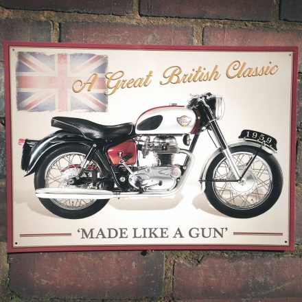 ROYAL ENFIELD CRUSADER MOTORBIKE METAL SIGN