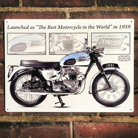 TRIUMPH BONNEVILLE MOTORBIKE METAL SIGN
