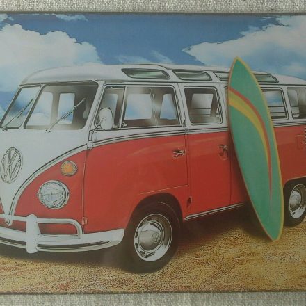 VW VOLKSWAGEN SAMBA SURF CAMPERVAN METAL SIGN