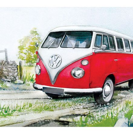 VW VOLKSWAGEN CAMPERVAN COUNTRY LANE METAL SIGN