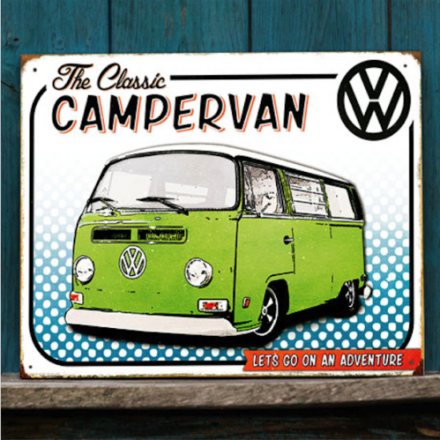 VW VOLKSWAGEN CLASSIC CAMPERVAN METAL SIGN