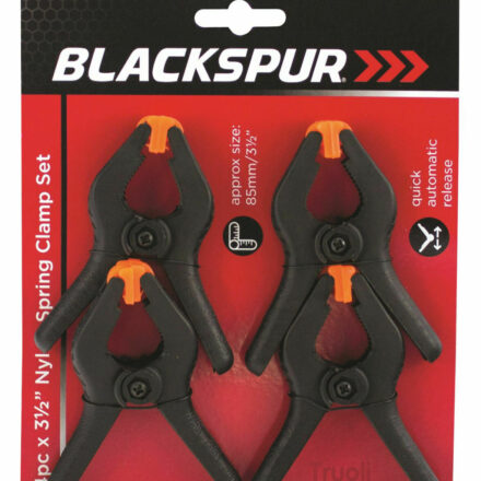 4pc x 3 1/2" NYLON SPRING CLAMP CLIP SET