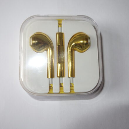 GOLD COLOUR EARPHONES EARBUDS HANDS FREE FOR MOBILE PHONES LAPTOPS RADIOS