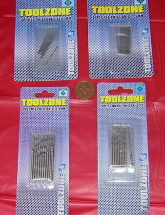 10PC 1.5MM MINI HSS TWIST DRILLS