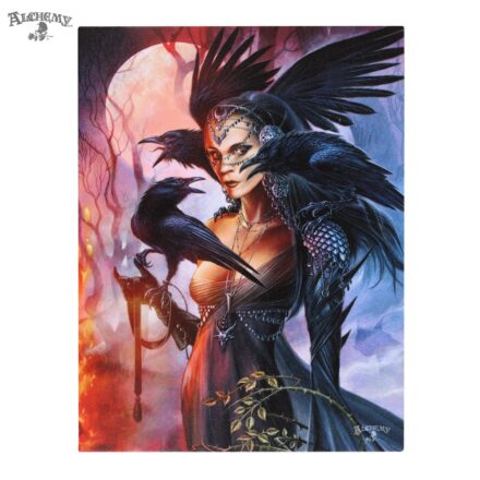 ALCHEMY SEXY LADY SUMMONED FROM THE SHADOWS CANVAS WALL PLAQUE