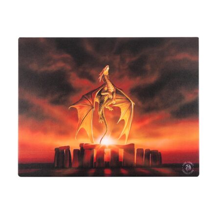 THE SOLSTICE DRAGON CANVAS WALL PICTURE PLAQUE