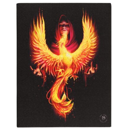PHOENIX RISING CANVAS WALL PICTURE PLAQUE