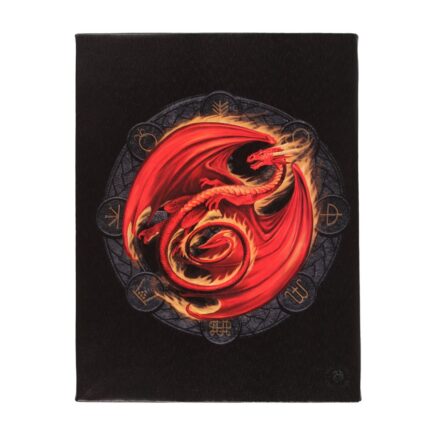 BELTANE DRAGON CANVAS WALL PICTURE PLAQUE