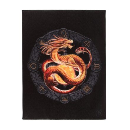 LITHA DRAGON CANVAS WALL PICTURE PLAQUE.