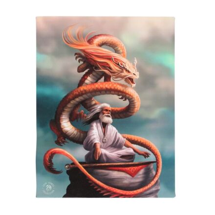 THE HERMIT DRAGON CANVAS WALL PICTURE PLAQUE