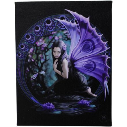 NAIAD FAIRY WATER NYMPH CANVAS WALL PICTURE PLAQUE