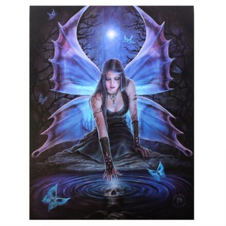 IMMORTAL FLIGHT FAIRY Anne Stokes 25cm x 19cm CANVAS WALL PICTURE PLAQUE