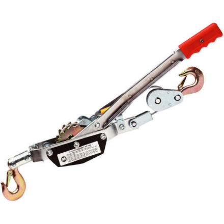 HEAVY DUTY 2 TON 2 HOOK CABLE PULLER HAND WINCH 4000LB FOR CARAVAN BOAT TRAILER