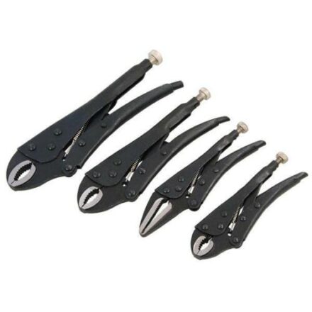 Heavy Duty 4pc Locking Grip Wrench Set Vice Locking Lock Pliers Mole Grips