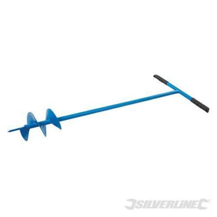SILVERLINE FENCE POST AUGER HOLE DRILL DIGGER MANUAL TOOL 5" BORE 1100MM