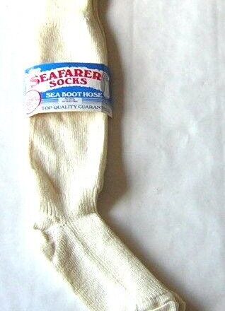 MENS SEA BOOT EXTRA LONG SOCKS HOSE 6-11 THERMAL WOOL BLEND ARMY NAVY FISHING