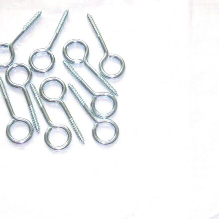 4PC GARDEN RING VINE EYE SCREW 45MM