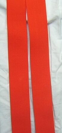 Mens Braces with Plastic Clips, Fluorescent Orange