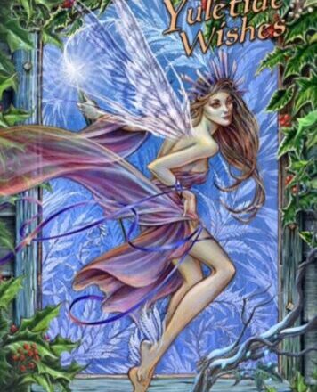 CHRISTMAS YULETIDE GREETING CARD FROST FAIRY DESIGN